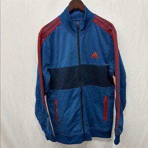 Adidas Men's Blue and Red Track Jacket